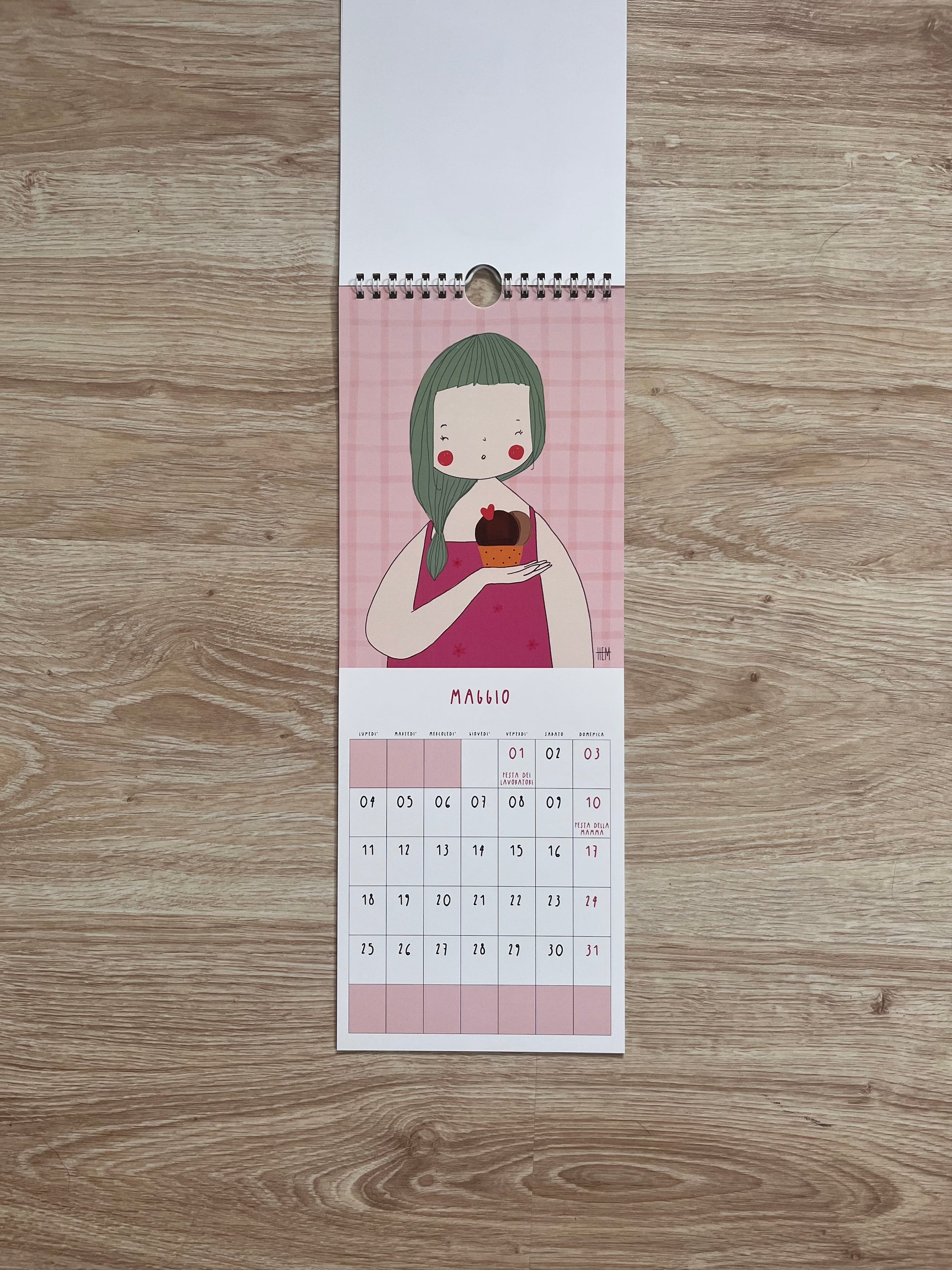 calendario illustrato maggio