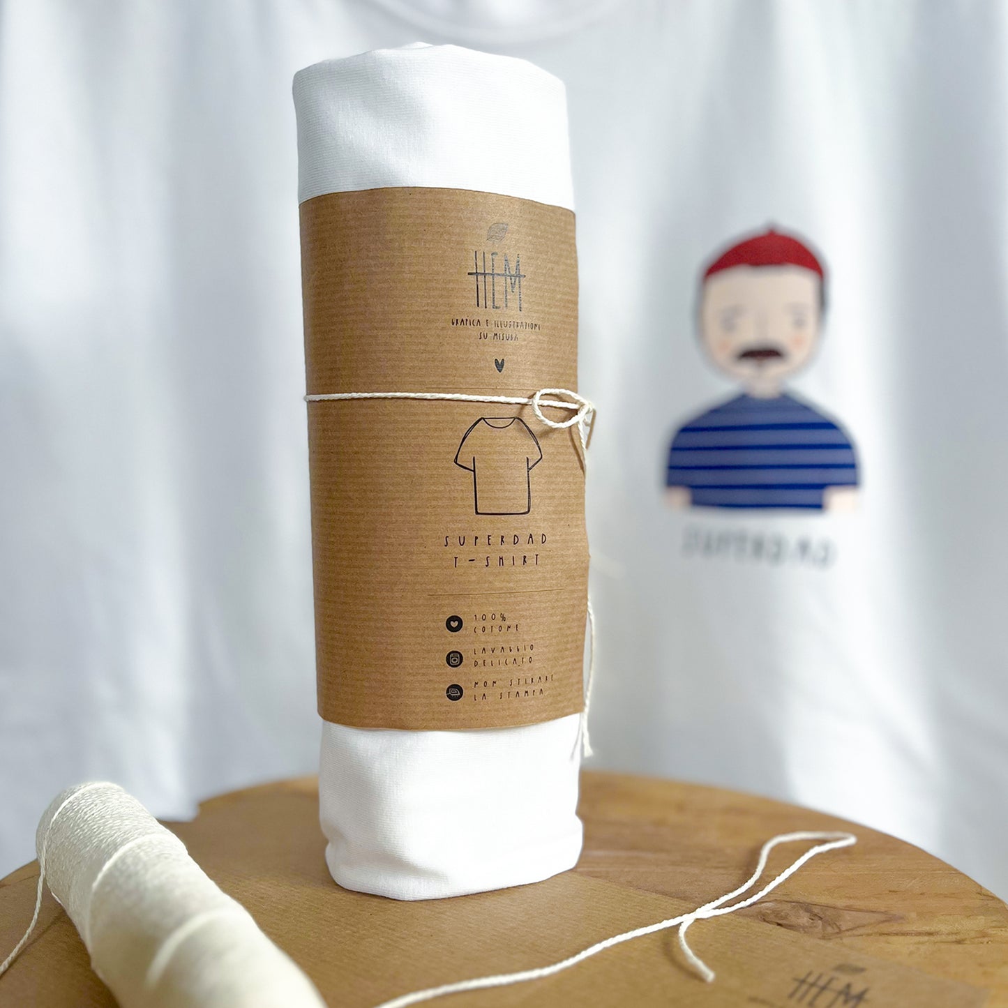 packaging t shirt superdad